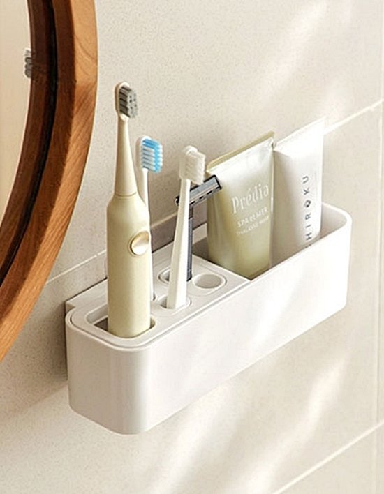 [홈모먼트] 하나로 정리하는 접착식 칫솔꽂이