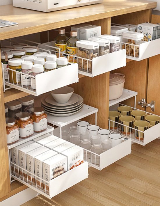 [홈모먼트] 주방 싱크대 수납 선반 2종 (택1)