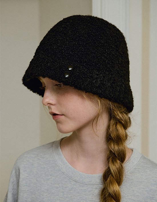 [고코리] 하트 버튼 버킷햇 (단품)