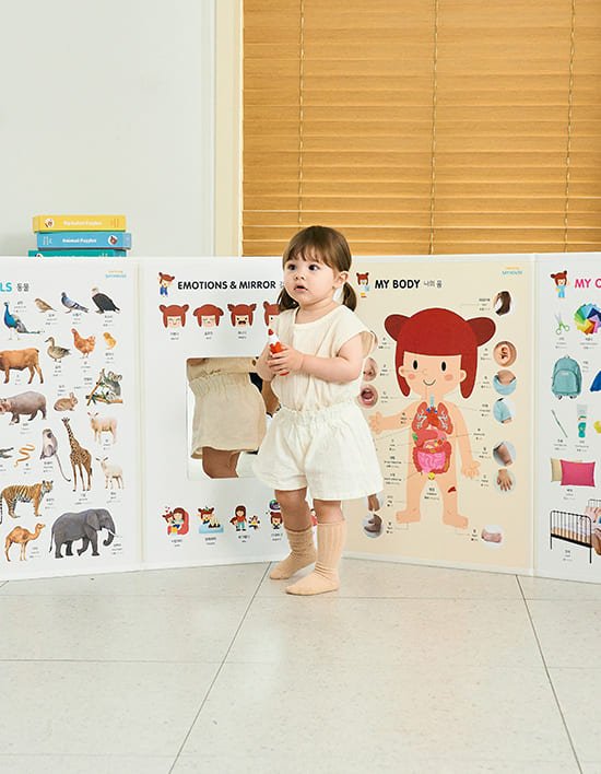 [하뚱] 하뚱세이하우스 6단 (병풍+자석칠판+거울) 세이펜 호환(택1)