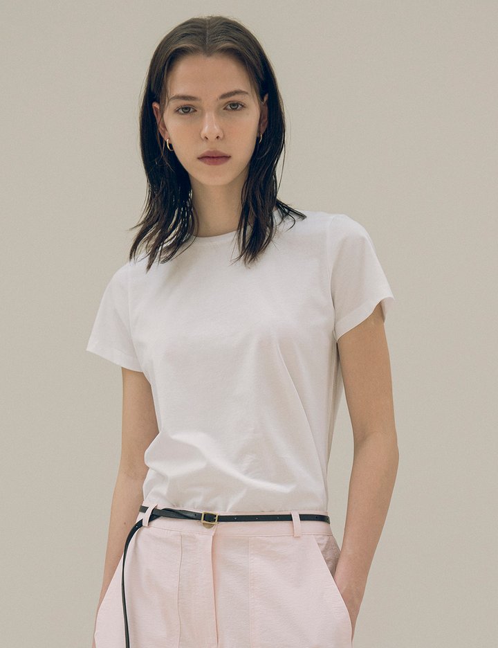 [시야쥬] 에센셜 코튼 반팔티_화이트(SITP5153)