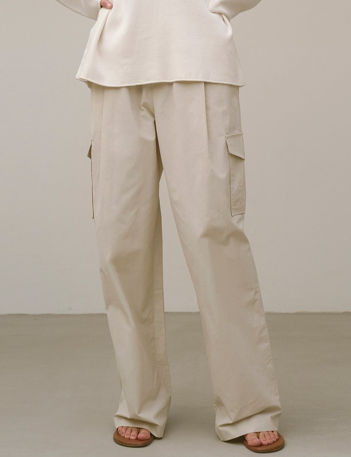 [시야쥬] 카고 밴딩 슬랙스_크림베이지(SIPT7066)