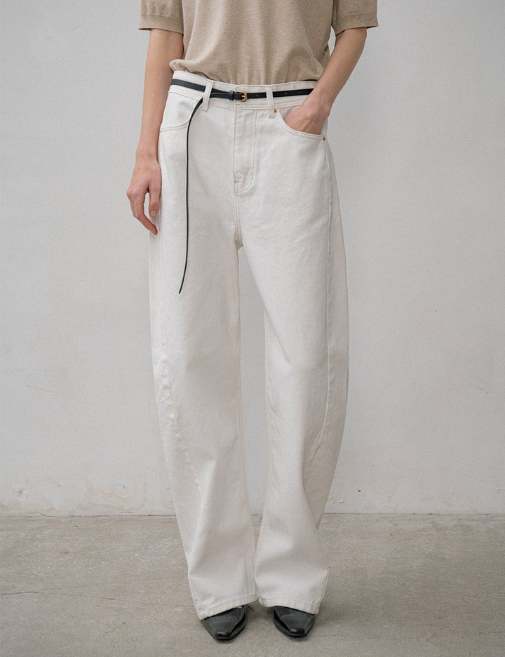 [시야쥬] 아르코 커브드 데님_아이보리(SIJN6087)