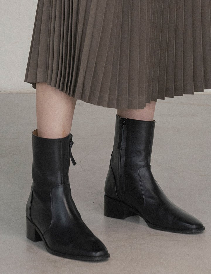 [시야쥬] 스퀘어토 앵클 부츠_블랙(SIAC3056)(예약발송11/27순차출고)