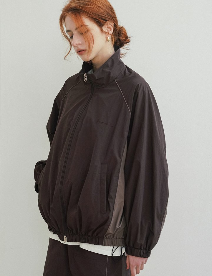 [시야쥬] 레트로 플로우 윈드 브레이커_버건디(SIOT4132)