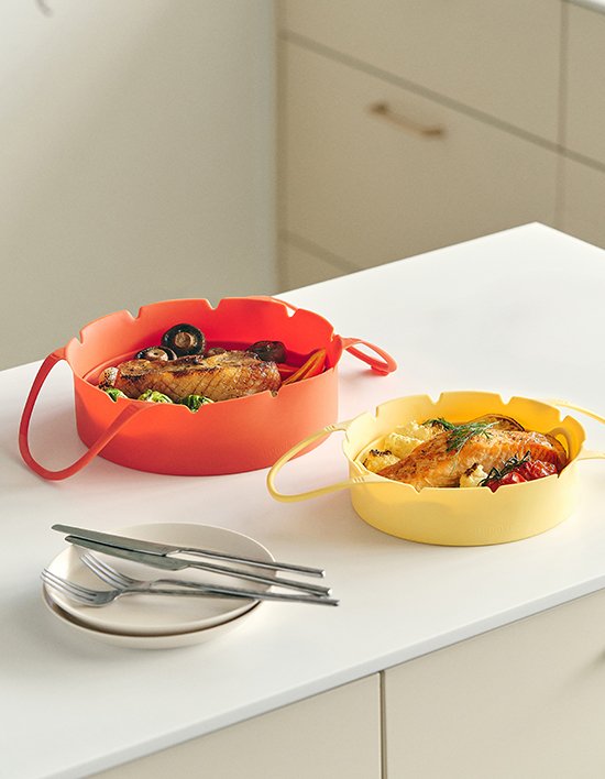 [모도리] 실리콘 에어프라이어 용기