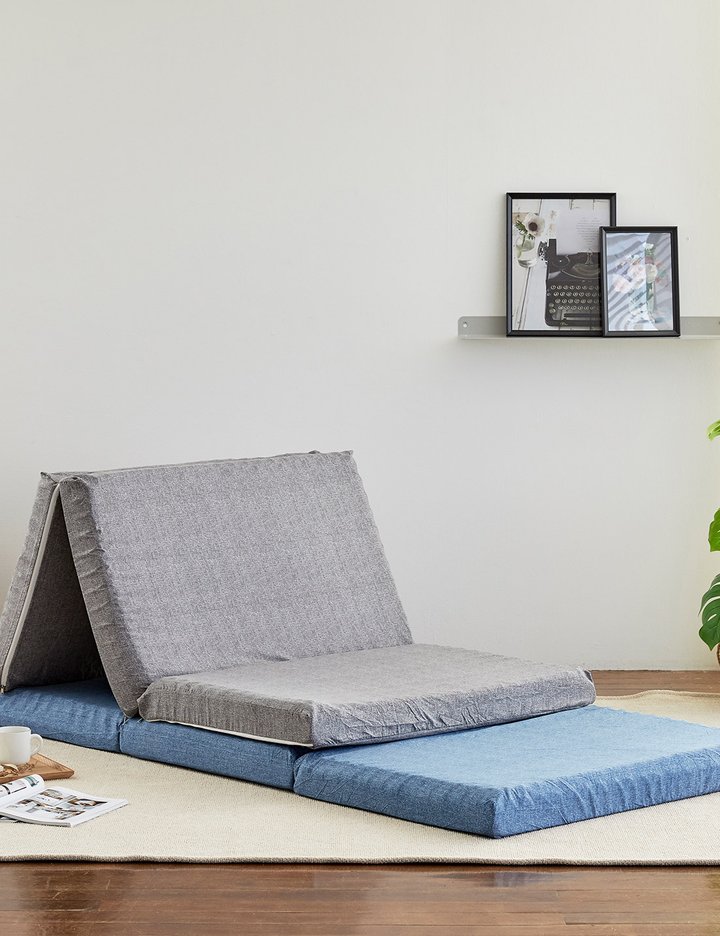 [리브맘] 3단 접이식 에어 매트리스 토퍼 7cm 11cm MS/SS/Q 20종 (택1)