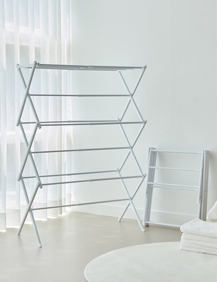 [리브맘] 튼튼한 접이식 매직 빨래건조대 (단품)