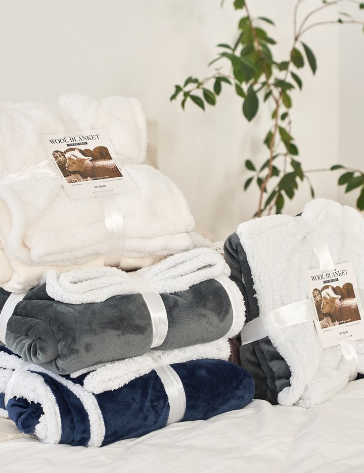 [리브맘] 부들부들 도톰한 극세사 양털담요 이불 블랭킷 단품&1+1 18종 (택1)