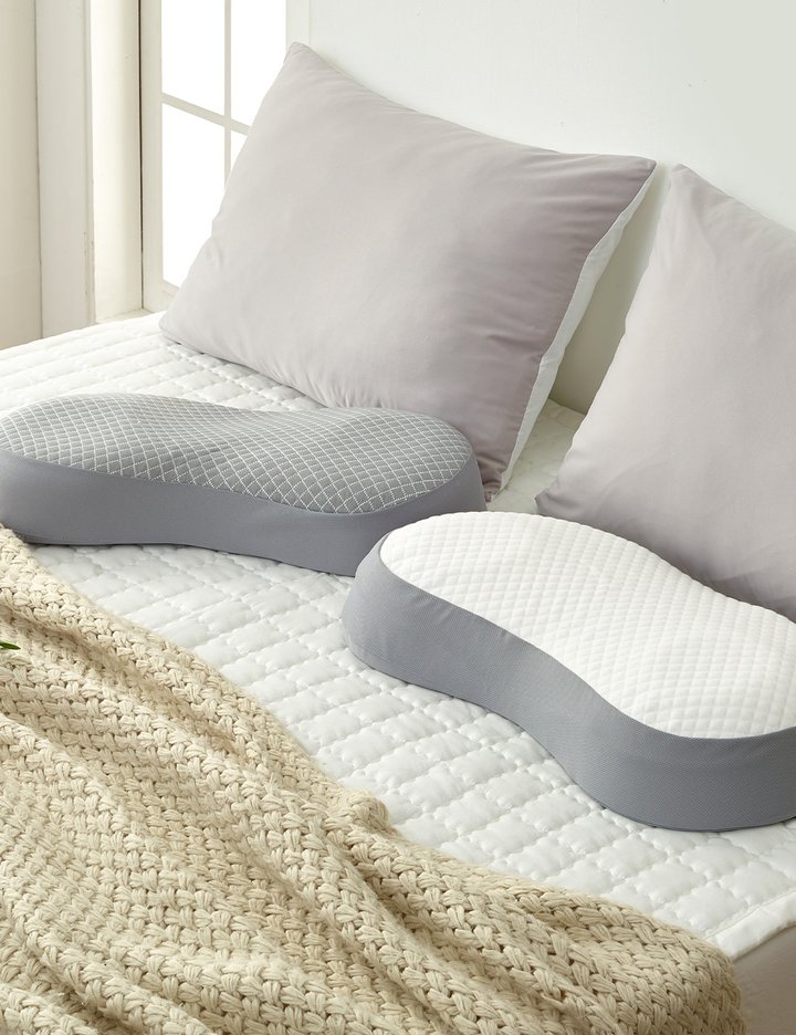 [리브맘] 3D 메모리폼 경추 낮은베개 단품&1+1 4종 (택1)