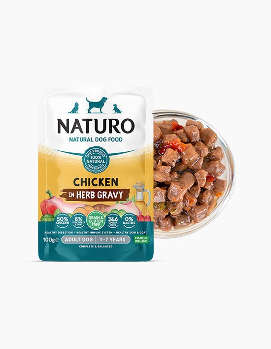 [내추로] 독 파우치 치킨 그레이비 100g x 3ea (3개)