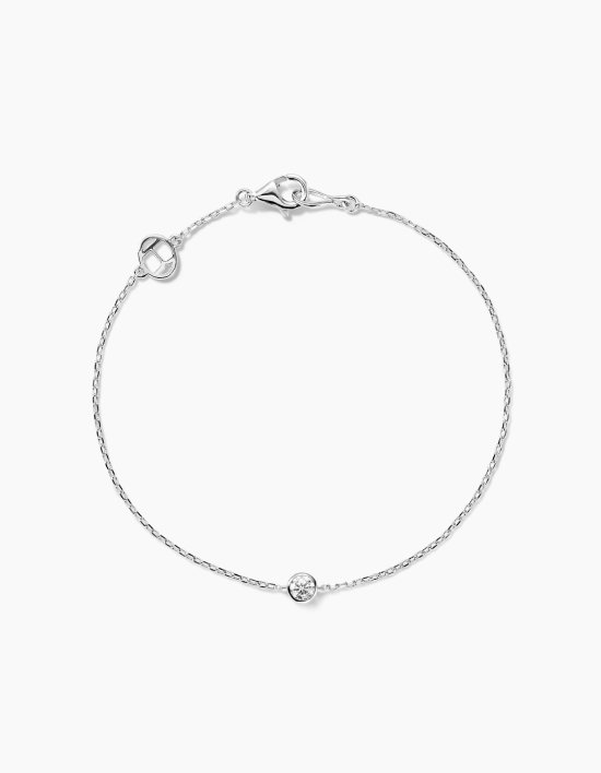 [어니스트서울](주문제작)14K 랩다이아1부 싱글베젤팔찌