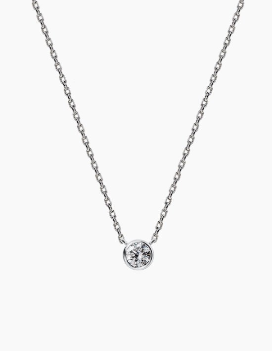 [어니스트서울](주문제작)14K 랩다이아1부 싱글베젤목걸이