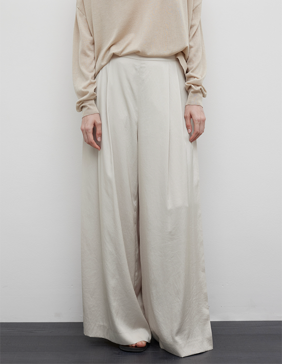 [R2W] 라야 와이드 플리츠 팬츠