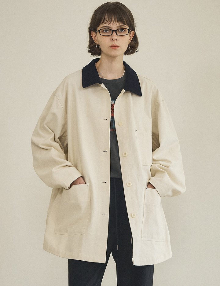 [반원 아틀리에] 피치 워크 재킷_크림(O3737)