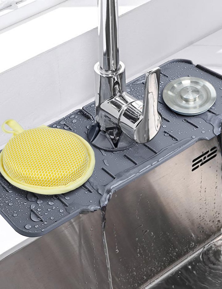 [모나코올리브]실리콘 물빠짐 수전 커버매트 2종(택1)