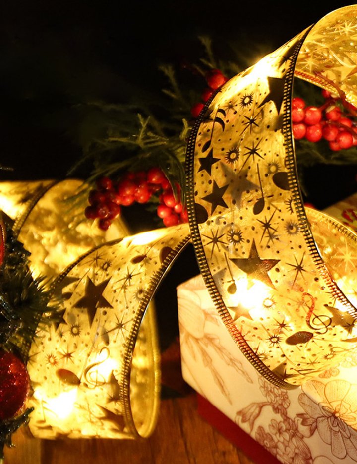 [모나코올리브]크리스마스 쉬폰레이스 LED 전구 2M 2종(택1)