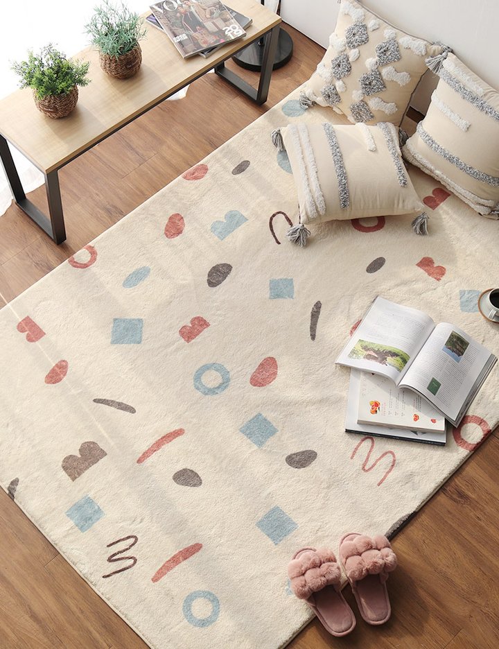 [샤이닝홈] 꼬모러그 라티오 극세사 거실카페트 2종 (택1)