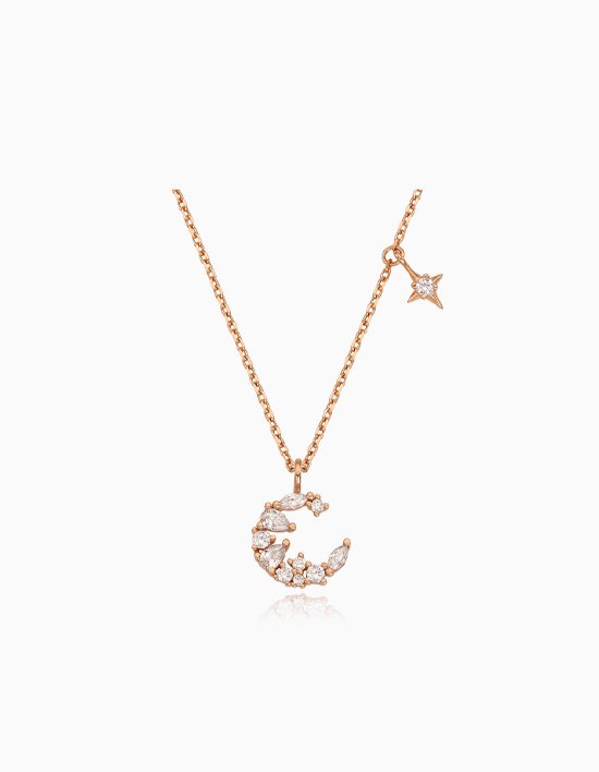 [티르리르] 문라이트 목걸이 TNSSVP13664S (실버핑크)