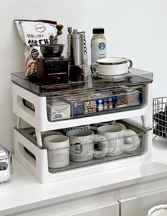 [구디푸디] 2단 탕비실 정리함