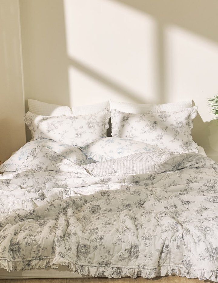 [샤이닝홈] 아밍 엘핀 60수 워싱 아사면 이불 겸 스프레드 S/Q 6종 (택1)