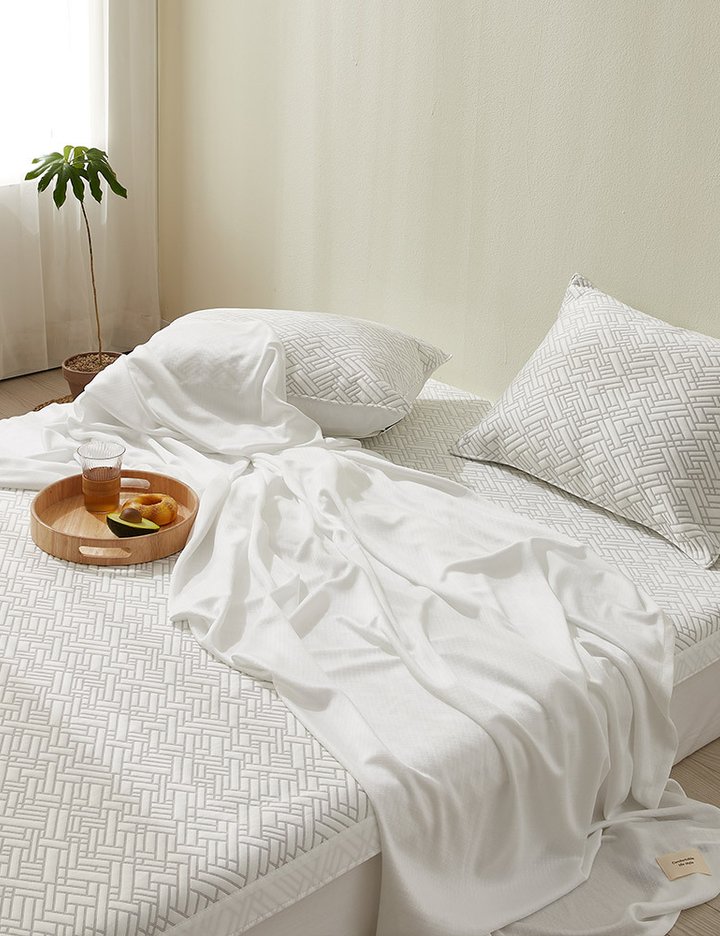 [샤이닝홈] 샤르르 미네랄 냉감 고정밴드 여름이불 침대패드 SS/Q/K/EK 8종 (택1)