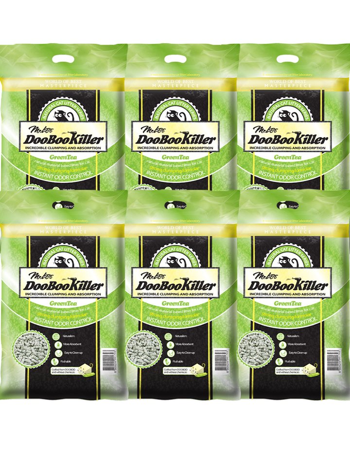 [미스터리 두부킬러] 고양이 두부모래 녹차 2.8kg X 6개 (단품)