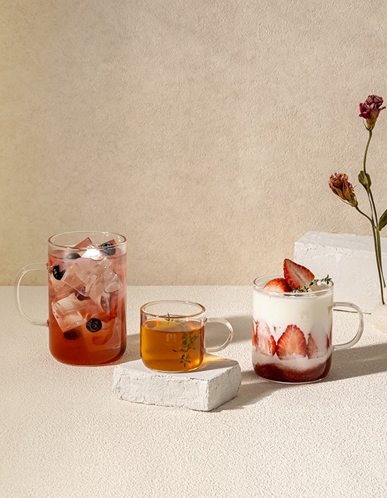 [메종오브제] 몬즈 내열유리 카페잔 4P 세트 5종 택1