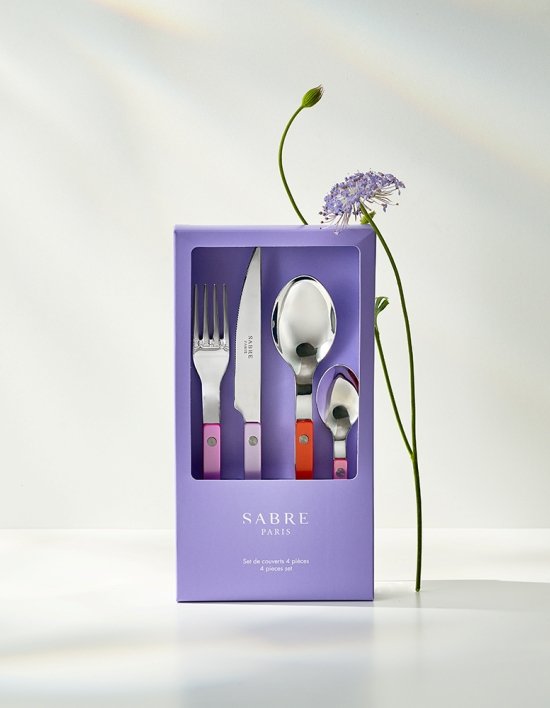 [사브르] 비스트로 펄리핸들 디너 4P 세트