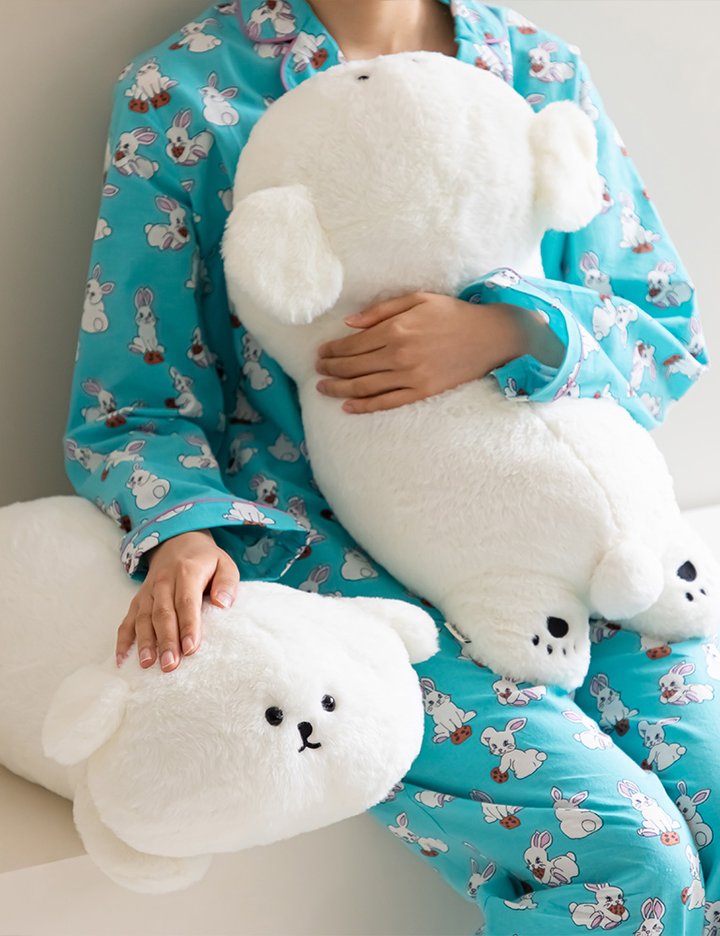 [데일리라이크] 부들 비숑 애착 쿠션 (부들 비숑 애착 쿠션)