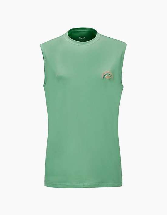 [록시] 롱 웨이브 머슬 민소매 래쉬가드 GHW0