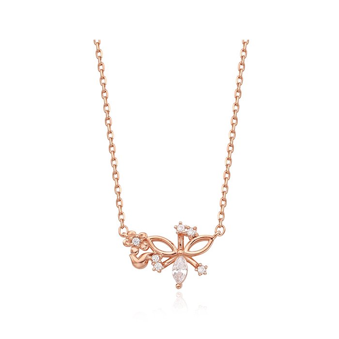 [티르리르] 노트 실버핑크 목걸이 TNSSVP11600S (단품)