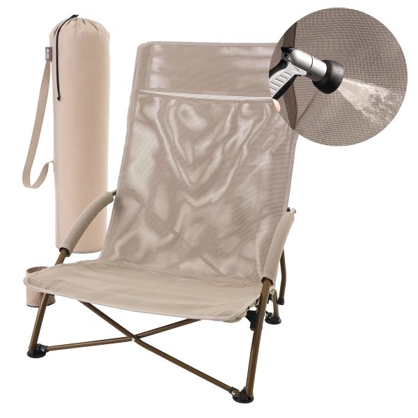 [로고스] 테스린 메쉬 와이드 로우 체어 (단품)