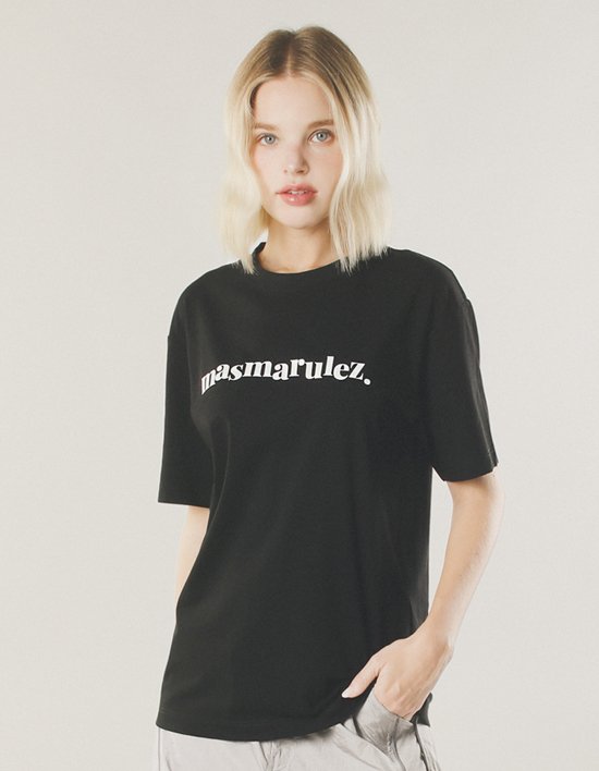 [마스마룰즈] 마마 쿨 코튼 티셔츠 _ 블랙