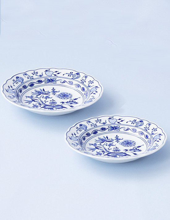 [체스키포슬란] 쯔비벨무스터 깊은접시 21cm 2p세트 (단품)