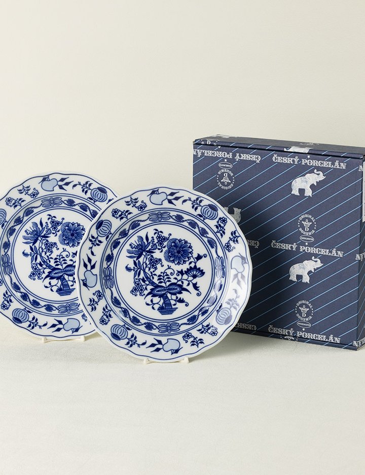 [체스키포슬란] 쯔비벨무스터 접시 19cm 2p세트 (단품)