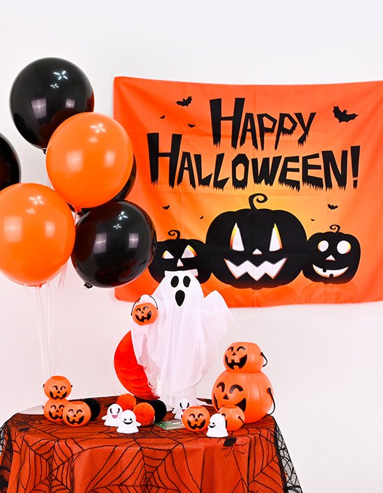 [파티쇼] 할로윈 해피할로윈 현수막 풍선세트 해피할로윈 오렌지 (세트)