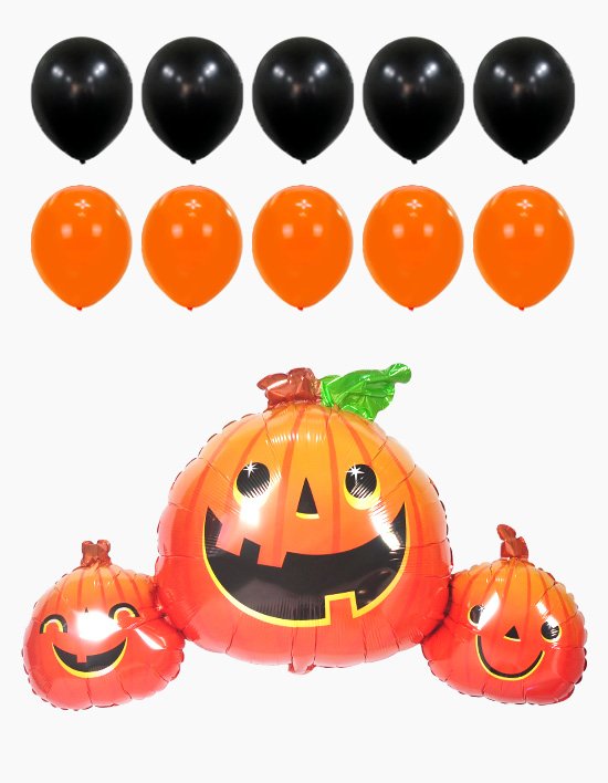 [파티쇼] 할로윈 파티장식 슈퍼쉐입 풍선 스마일리펌프킨트리오