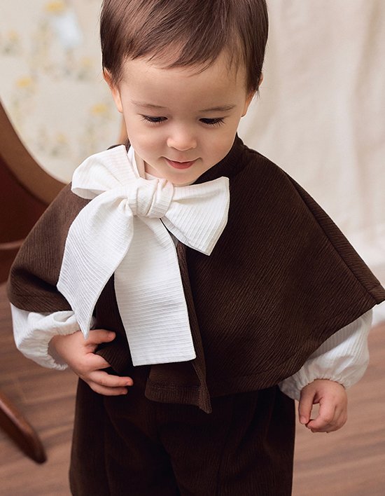 [리틀티니] 진저 망토 브라운