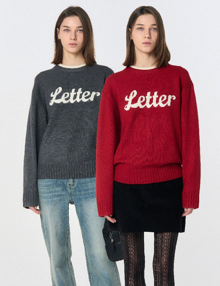 [제너럴아이디어] UNISEX 레터링 더블 립 풀오버 3COL / SBD3U05017