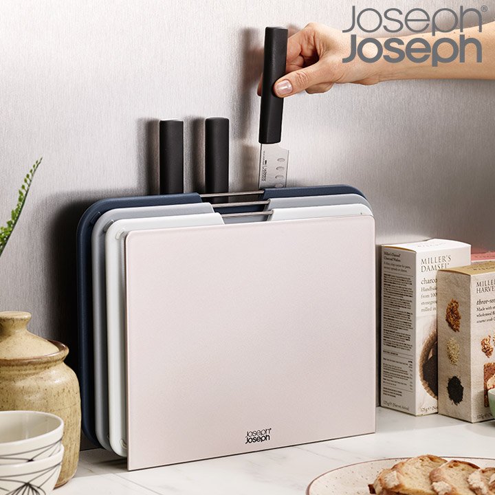 [조셉조셉] 네스트 다용도 도마 PLUS(도마3p+나이프3p)세트. (단품)