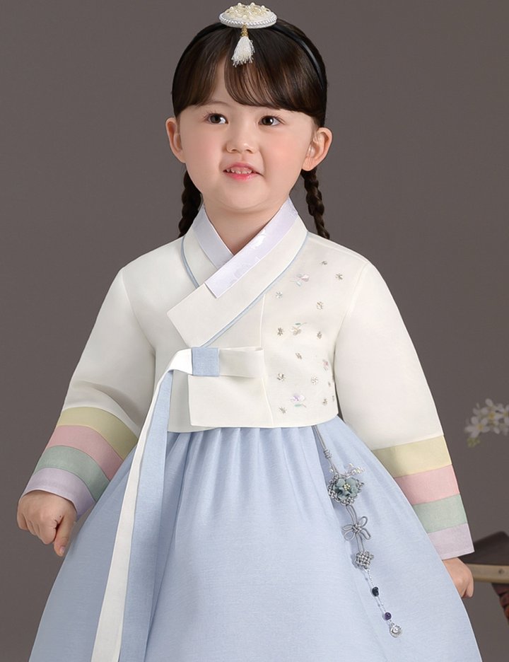 [더예한복] QT897-서린달이 여아한복 아동한복