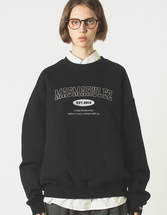 [마스마룰즈] 클래식 아치 스웻셔츠 _ 블랙