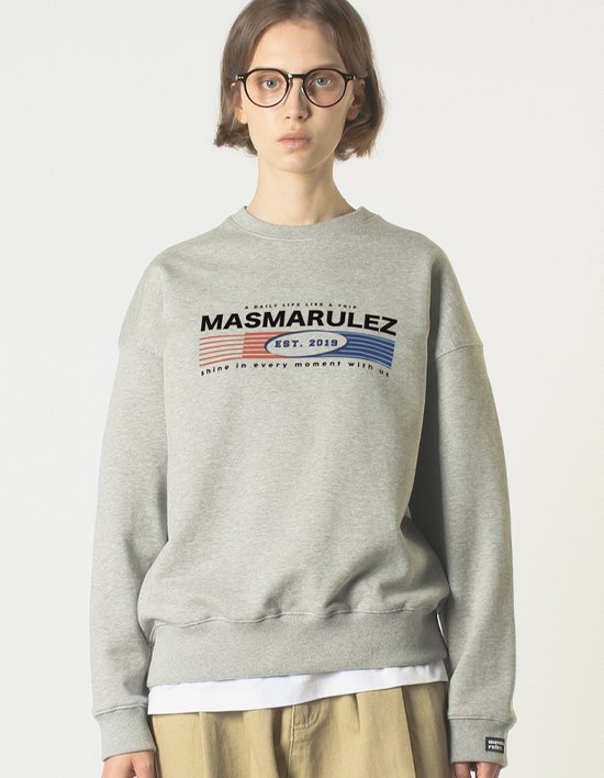 [마스마룰즈] 기어 업 스웻셔츠 _ 그레이