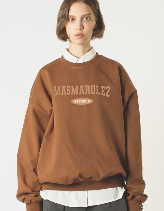 [마스마룰즈] 시그니처 로고 스웻셔츠 _ 브라운
