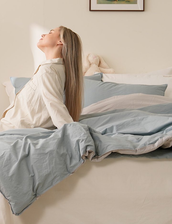 [샤이닝홈] 아밍 아린 피그먼트 워싱 순면 양모 차렵이불 S/Q 단품&세트 18종 (택1)