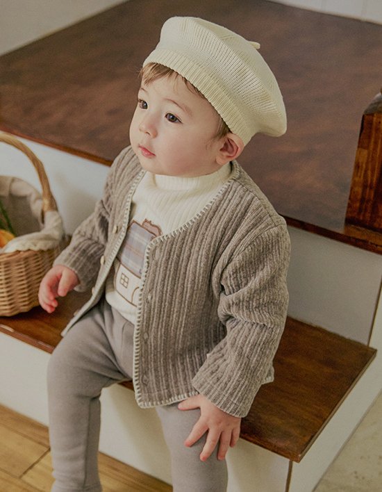 [리틀티니] 쿠키 가디건 올리브 (택1)