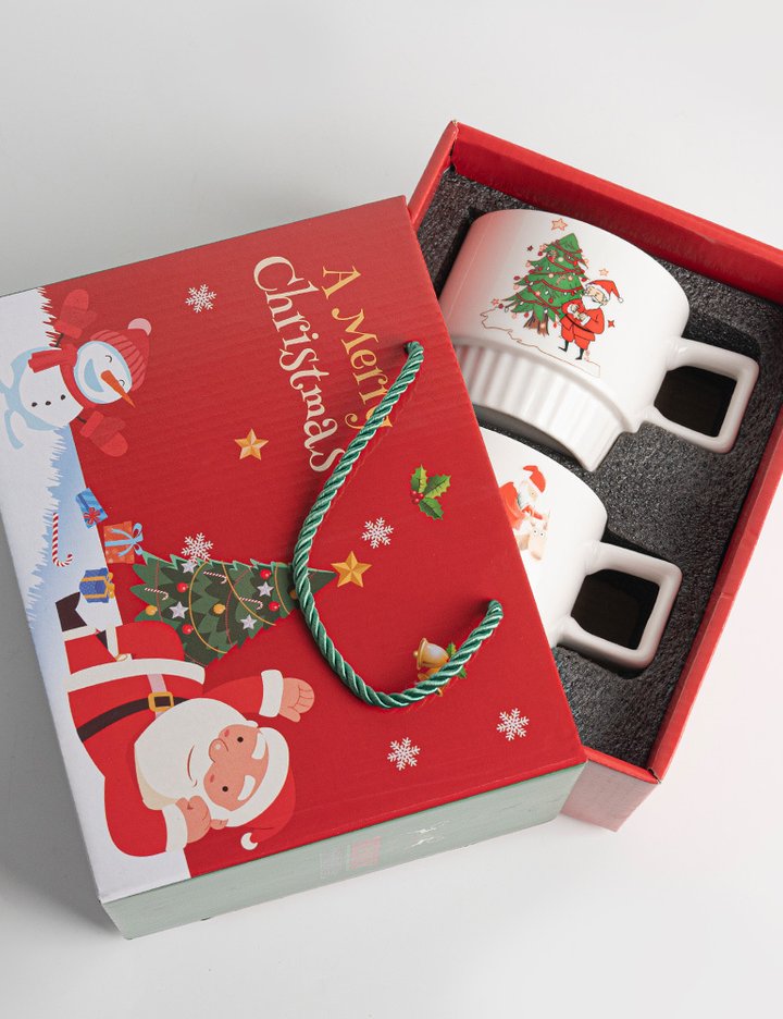 [코지테이블] 크리스마스 딜라이트 산타 머그컵 선물세트 2P