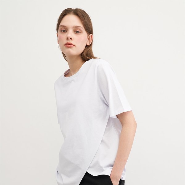 [세컨스킨] 오가닉코튼 커버업 박시 핏 반팔티 2종 (택1)