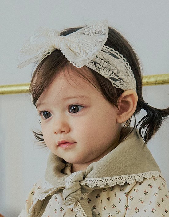 [리틀티니] 클로이 헤어밴드 크림